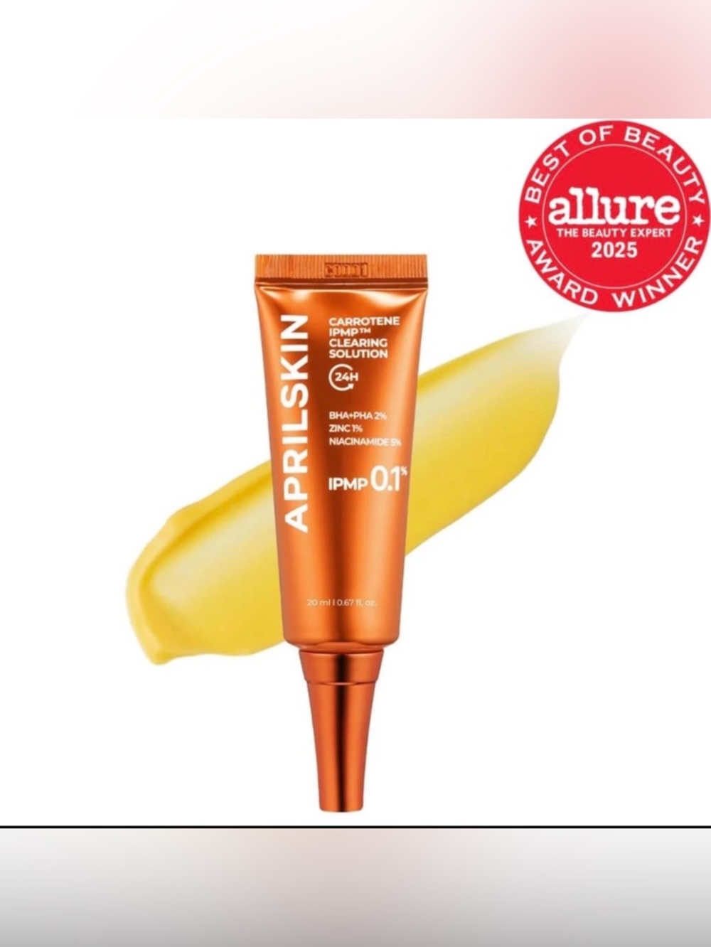 NIB APRILSKIN Carrotene IPMP Acne Clearing Solution 20ml | BHA PHA Niacinamide
